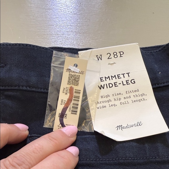Madewell The Petite Emmett Wide-Leg Pant: Patch Pocket Edition Size 28 Petite - Picture 9 of 14